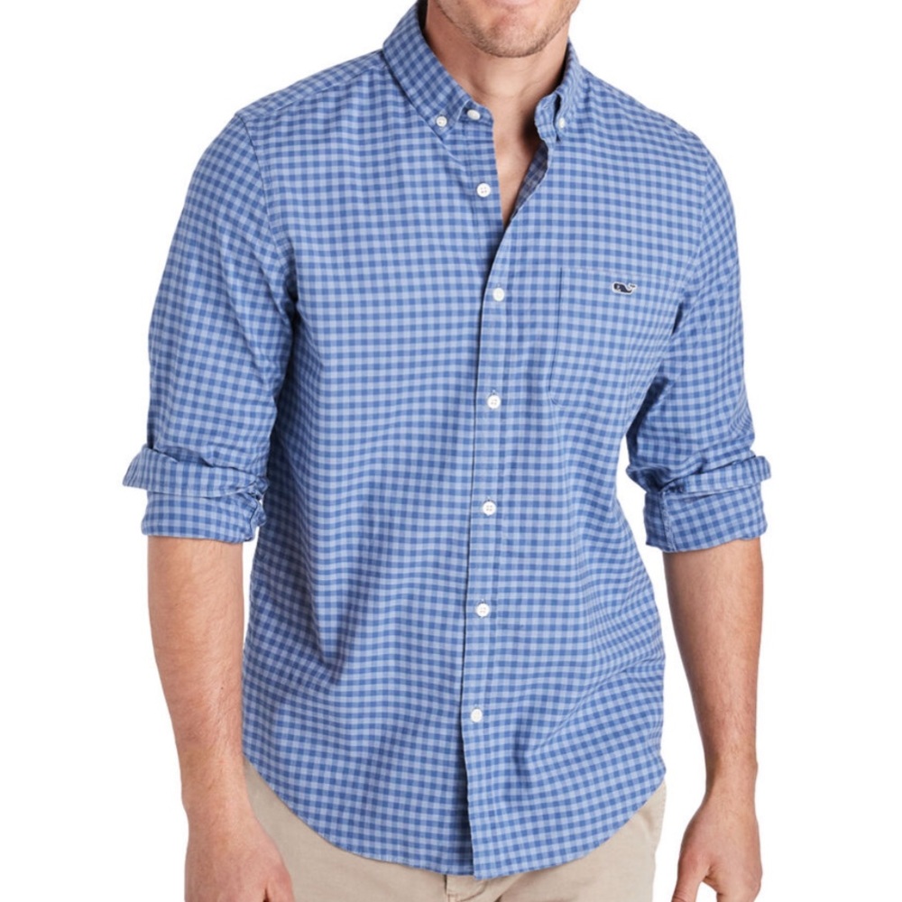 Vineyard Vines Slim Fit Tucker Gingham Shirt